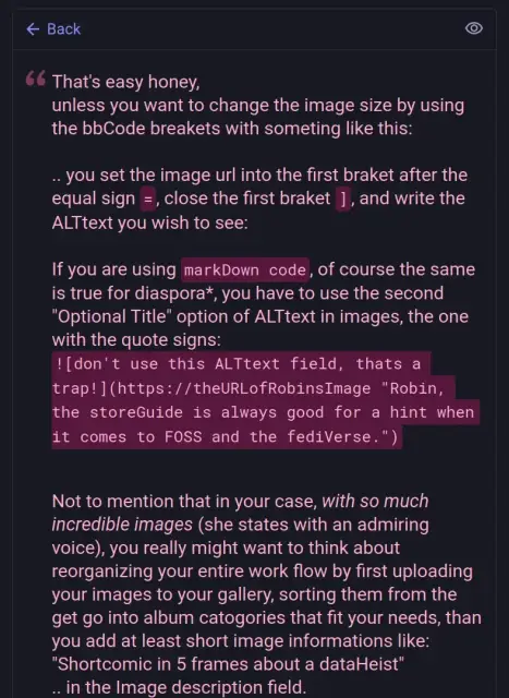 Image of how bbCode code breakets in a citacion text doesn't show up on mastodon