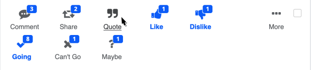 Action Buttons with accent color indicating previous interaction.