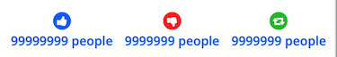 Absurd number of responses phone view